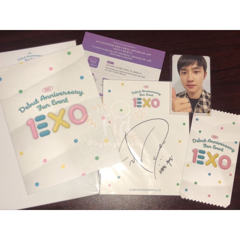 EXO AR ticket set md 10th debut anniversary anniv 10 years fanmeet fan event