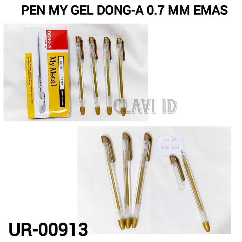 

Pulpen My Metal Gold/Silver 0.7mm Tinta Tahan Lama