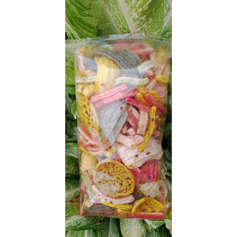 

KRUPUK SEBLAK CAMPUR-krupuk jengkol, krupuk Asbes, Krupuk beton, Krupuk Mie 500gram