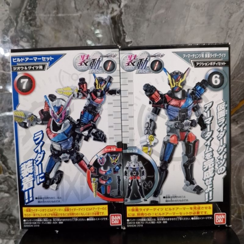 Shodo Sodo Action Figure Kamen Rider Zio Geiz Armor Kamen Rider Build Set MISB Original BANDAI
