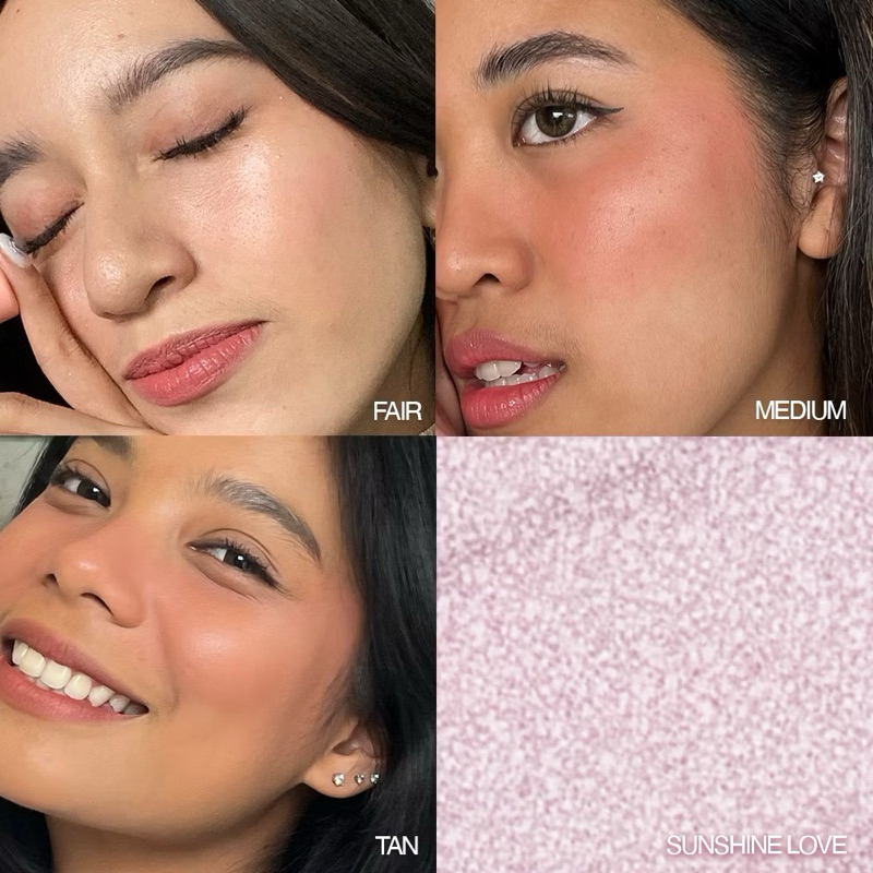 Blush on dan highlighter tavi