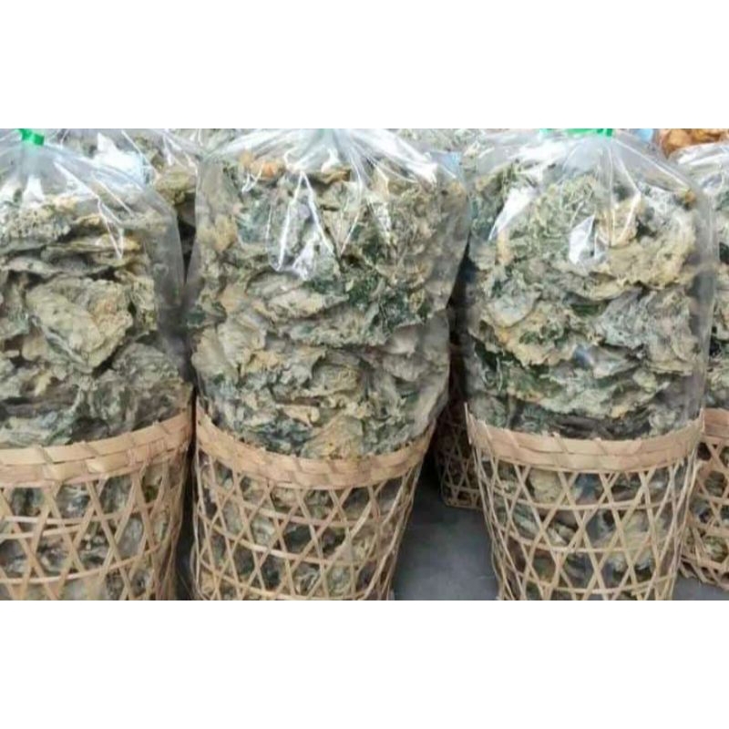 

Keripik Bayam gurih renyah empuk 250 gram