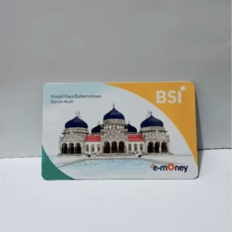 Kartu e-money BSI Masjid Raya Baiturahman Banda Aceh e-toll KRL