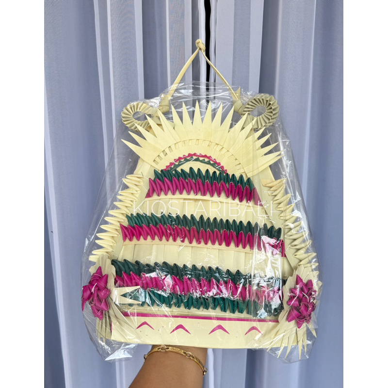 Gelungan Rejang Dewa Ental Jarit Benang / Mahkota Tari Bali / Kostum Tari Bali / Rejang Dewa