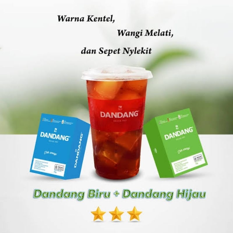 

ECER TEH CELUP DANDANG TUBRUK KEMASAN NETTO 40 GR