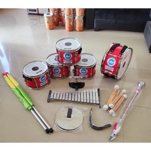 Iyu Kecil Paket Unit Marching Band Drumband anak kids TK RA PAUD 10 Personil