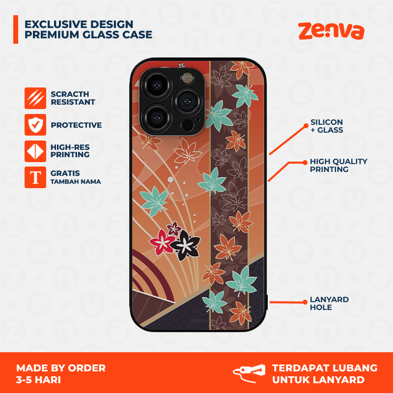 ZENVA CASE - Phone Case Casing HP costume Kaedehara Kazuha - Softcase Kaedehara costume figure