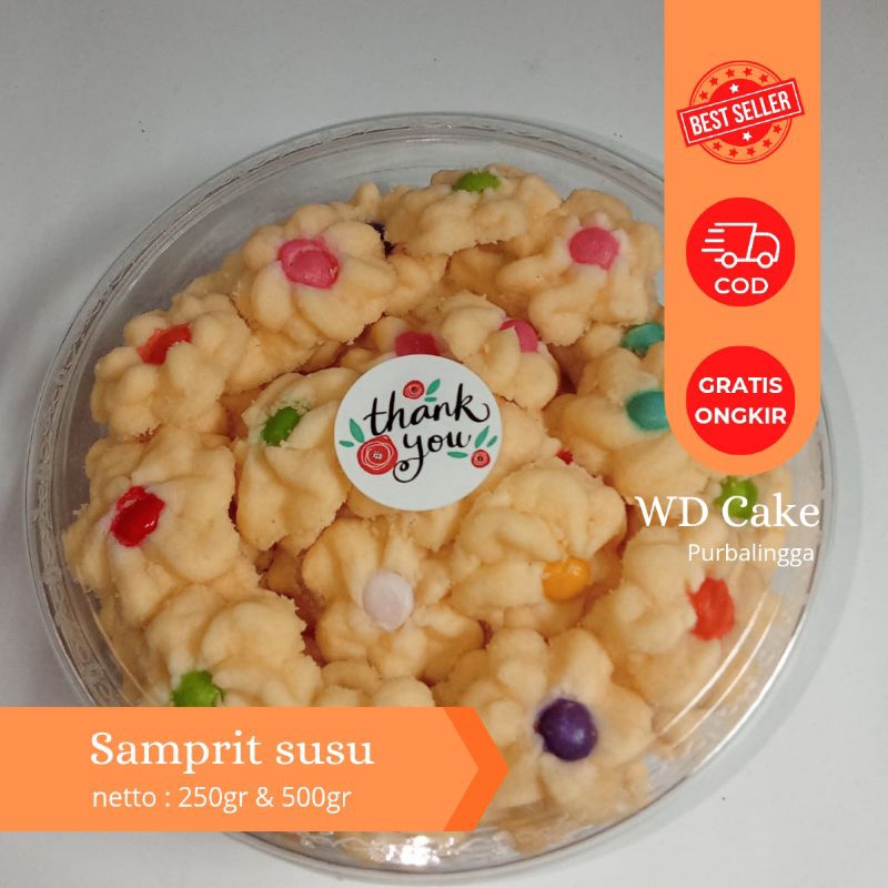 

KUE KERING SAMPRIT SUSU 250gr & 500gr/KUE KERING LEBARAN/KUE KERING NATAL/KUE KERING MURAH/CEMILAN KELUARGA
