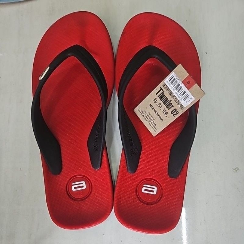 Ando Thunder 02 Merah Hitam Ori Termurah