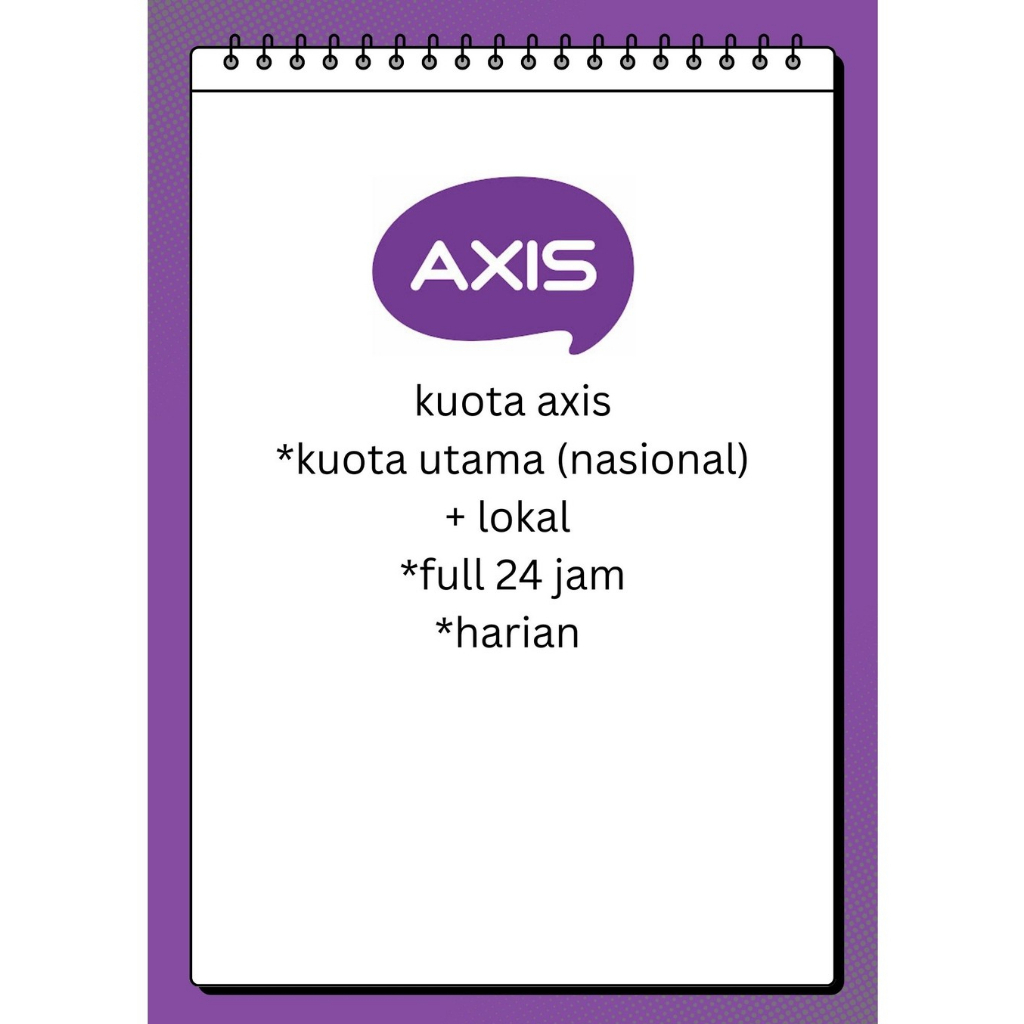 TERMURAH kuota internet axis harian / paket data axis harian termurah