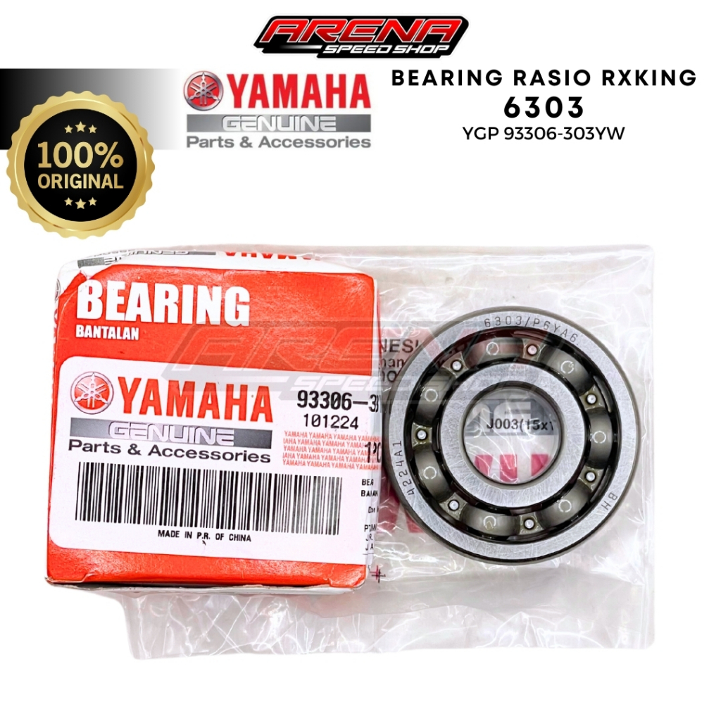 YGP 93306-303YW Transmission Bearing 6303 RXK Bering 6303 Rasio RXKing RX King Original Yamaha