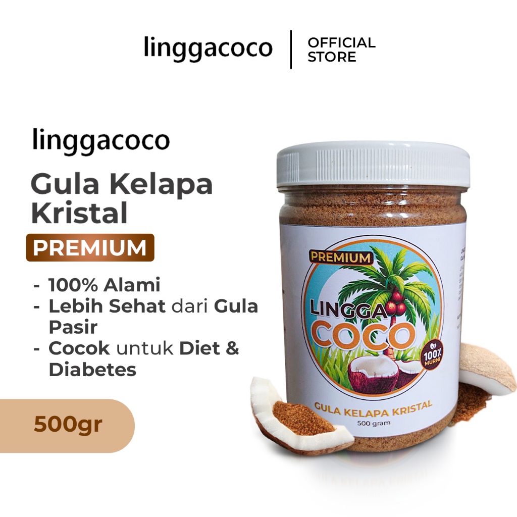 

Gula Kelapa Organik 0,5 kg – Gula Semut – Coconut Sugar Organic GRADE A EXPORT QUALITY – Tanpa Campuran Gula Tebu – Gula Kelapa Kristal Asli – Lebih Sehat dari Gula Pasir
