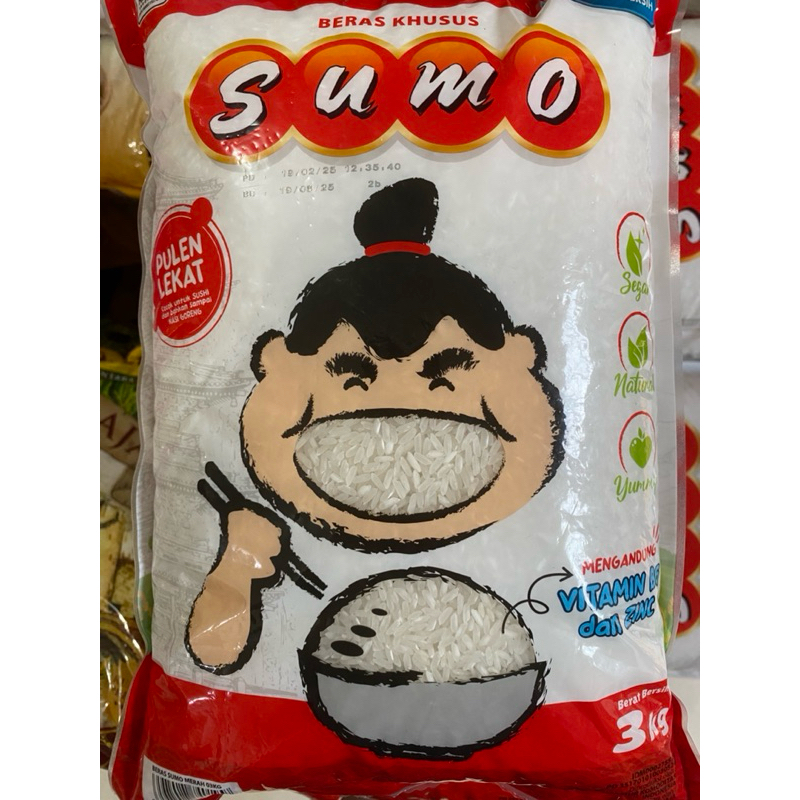

Beras Sumo Merah kemasan 3 kg