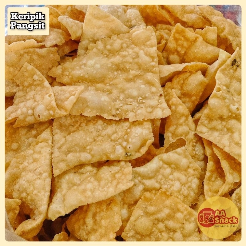 

Keripik Pangsit Bawang - Asin Gurih Renyah