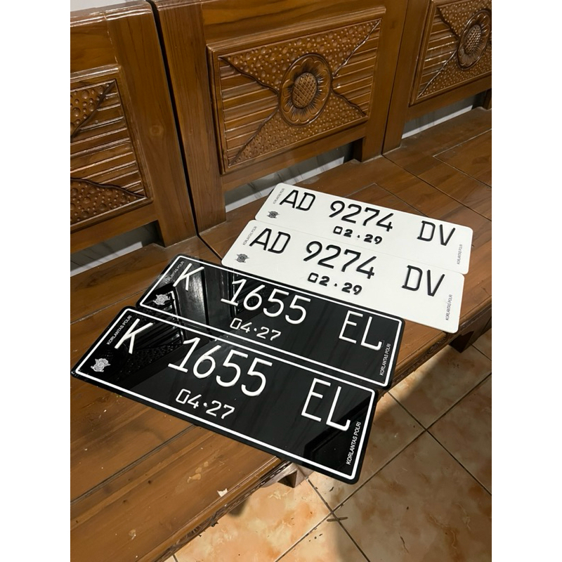 PLAT NOMOR MOBIL AKRILIK HURUF TIMBUL