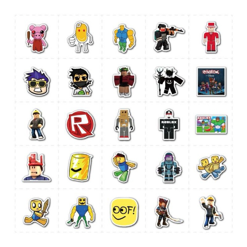 

50 PCS Stiker Roblox Free 7 random stiker laptop anti luntur