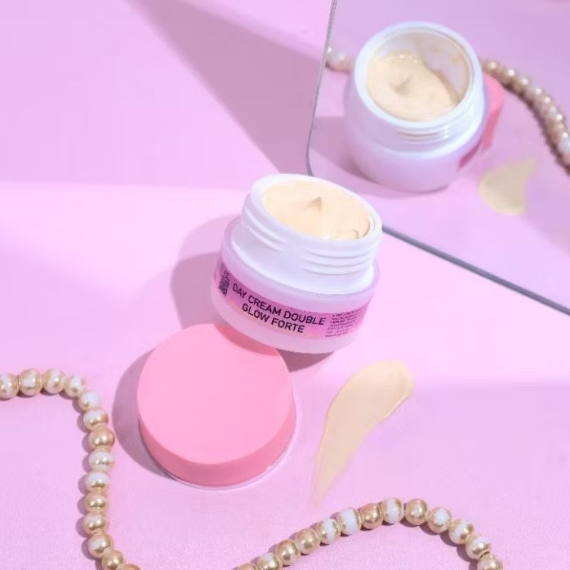Day pelicin DOUBLE glow forte || cream siang pelicin glowing