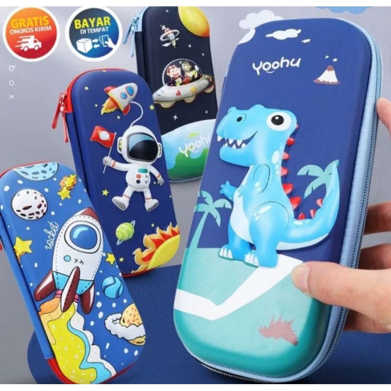 

[AJS] Tempat Pensil Anak Laki Laki 3D Anti Air/ Kotak Pensil Lucu
