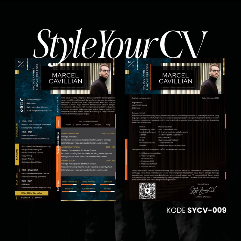 

BELI 1 CV & Surat Lamaran Digital KODE SYCV-009