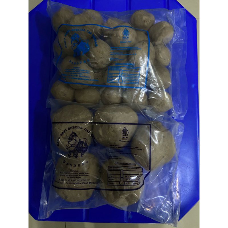 

paket bakso sapi urat besar isi 5 dan bakso sapi urat sedang isi 25