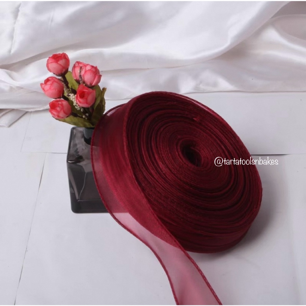 

(2METER) Pita Chiffon 4cm | Pita Gelombang | Pita Ribbon Rainbow | Pita Fishtail Hologram Premium | Pita Kado