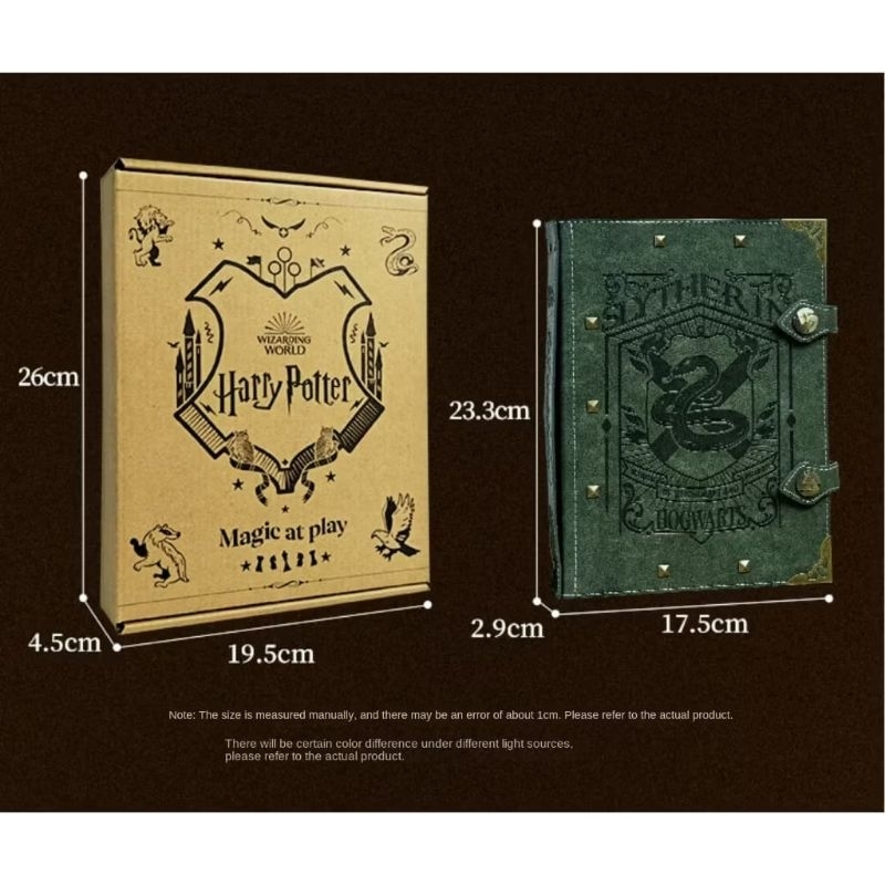 

NEW binder slytherin leather a5 size isi lengkap harry potter edition