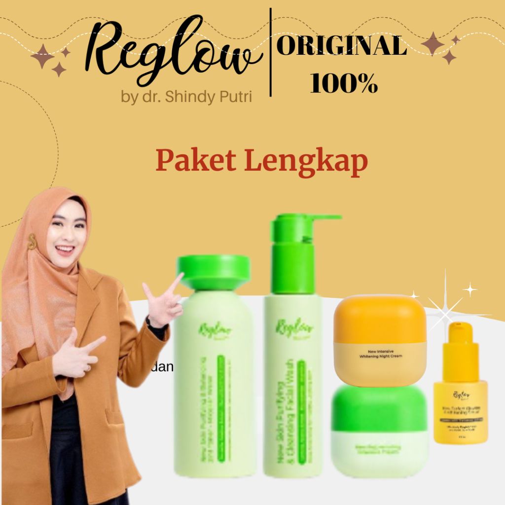 Reglow Paket Lengkap Skincare Original Halal BPOM Official Store kota medan