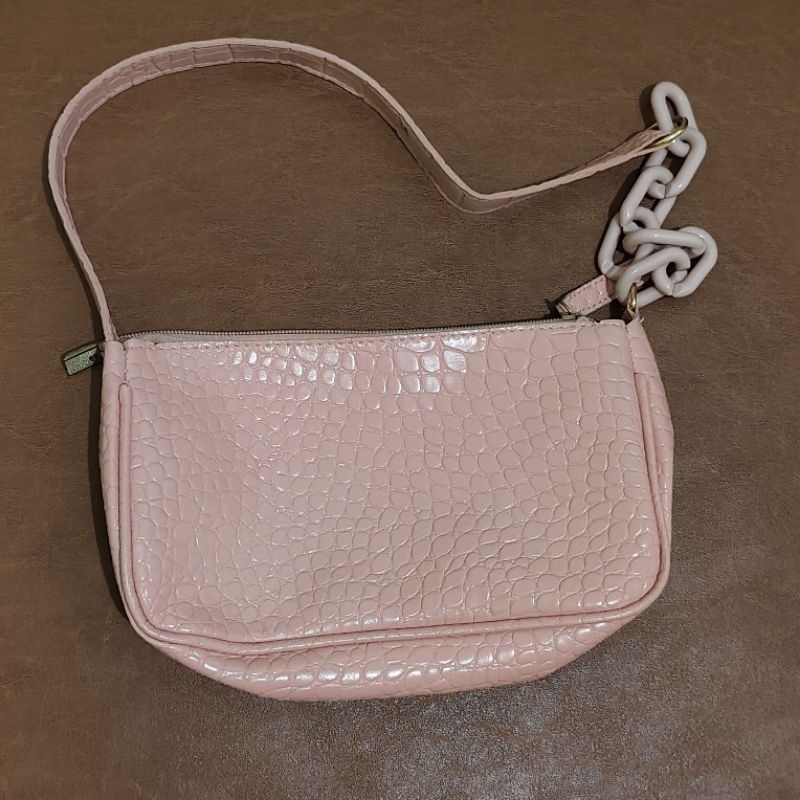 [PRELOVED] SHOULDER BAG SLING BAG BATIK LEATHER KULIT POUCH HANDPHONE MINISO PHONE BAG