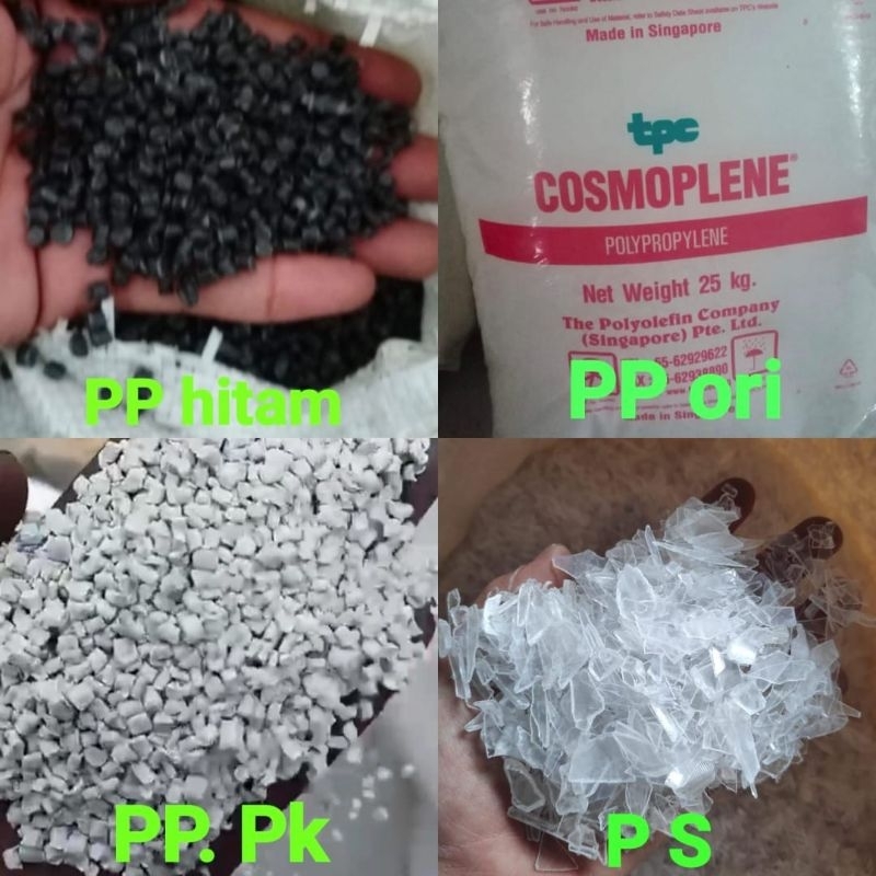 biji plastik pp proses ,PP, PS ,PP PK dan PET