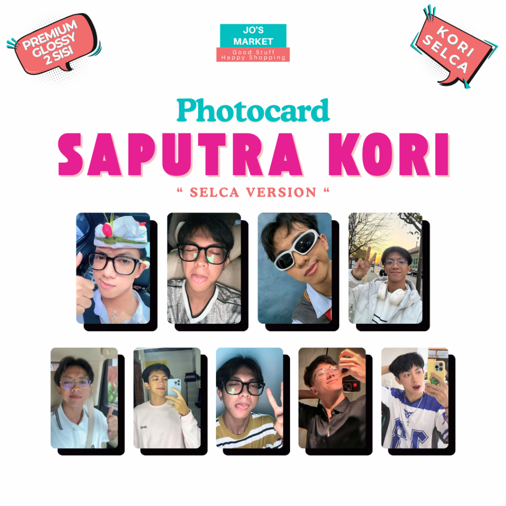 Jo's Market Photocard Saputra Kori Selca Sptrakori_ Love Academy Sultan Squad merch unofficial