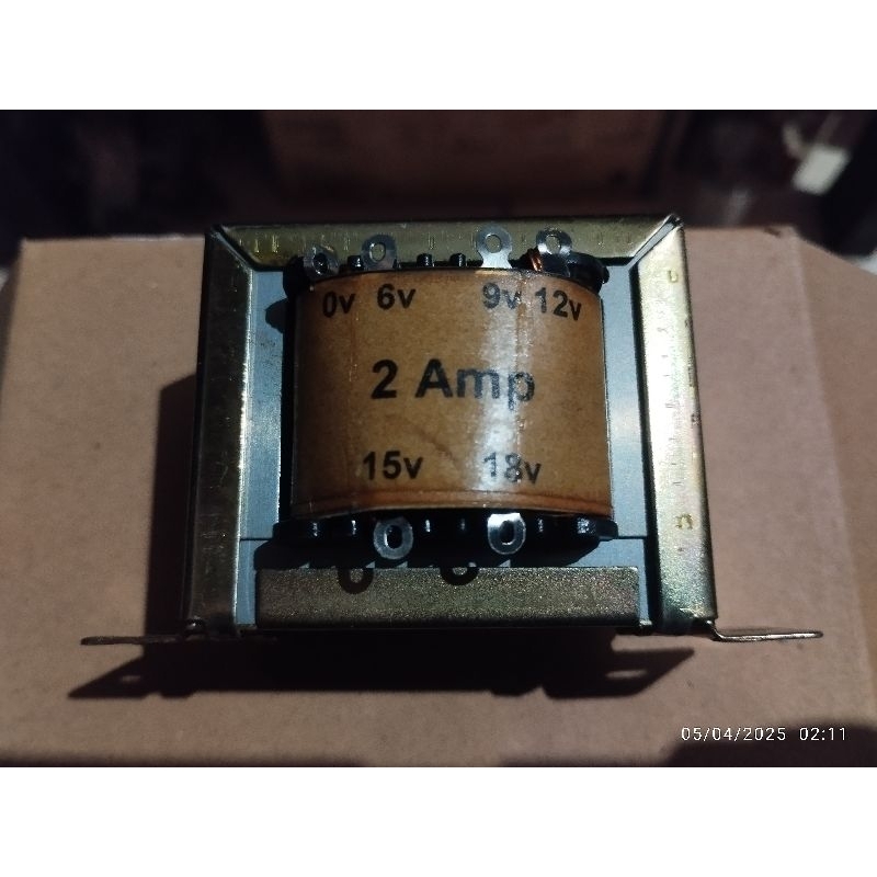 TRAFO 2A MURNI TEMBAGA NON CT 0V 6v 9V 12V 15V 18V TRAFO KOTAK TRONIC