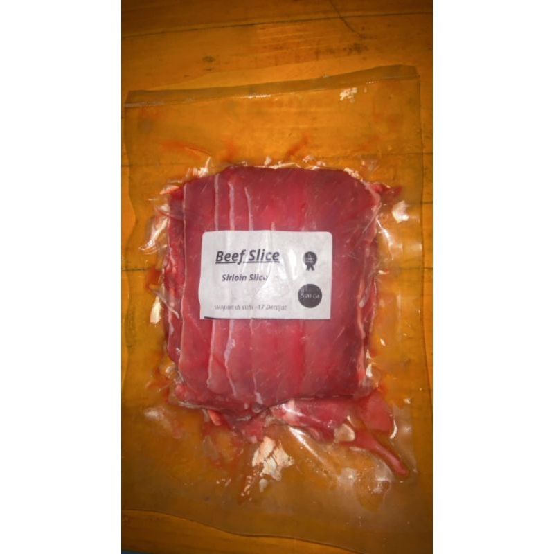 

Beef Slice Sirloin 500 Gr