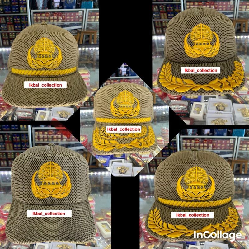 TOPI JARING KORPRI / TOPI PNS / TOPI KORPRI CREAM