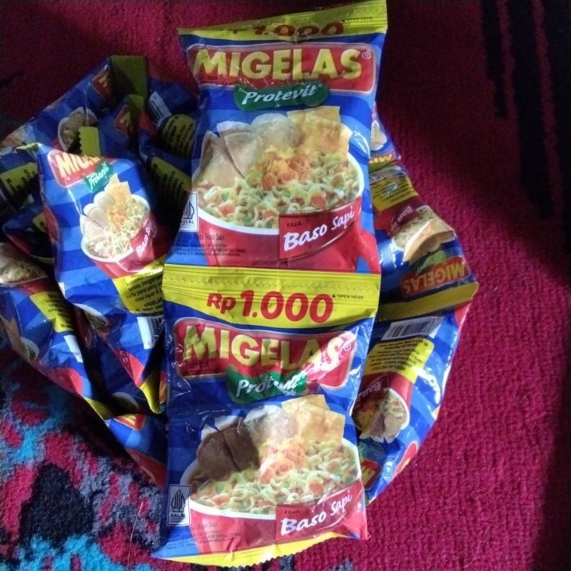 

Migelas 1 renceng isi 15 sachet @30gr