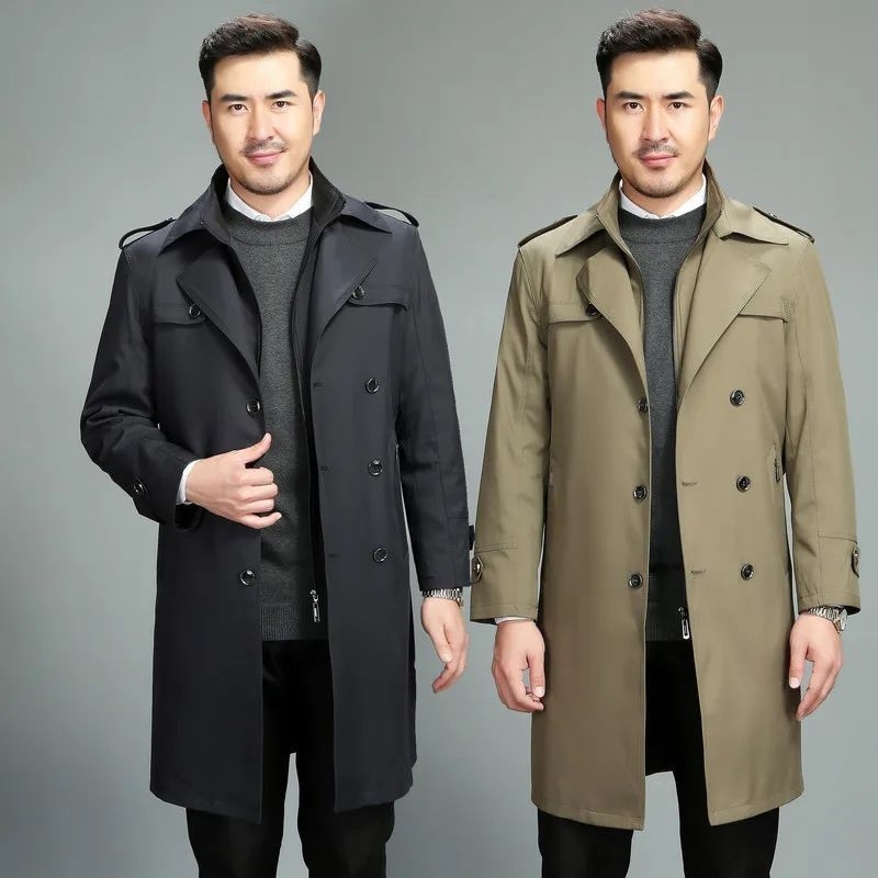 jaket pria jas pormal long coat elegan