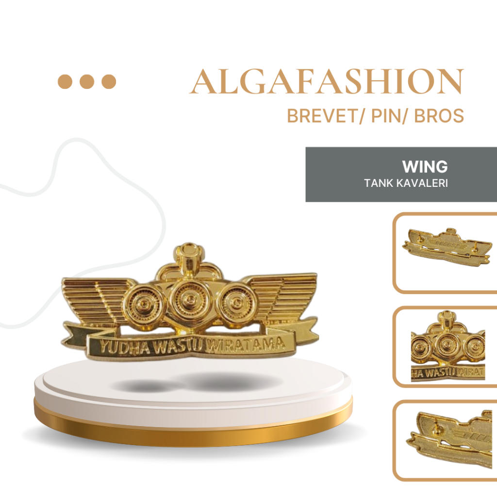 Wing TANK KAVALERI | Brevet Kualitas Premium | Brevet TNI/Pin