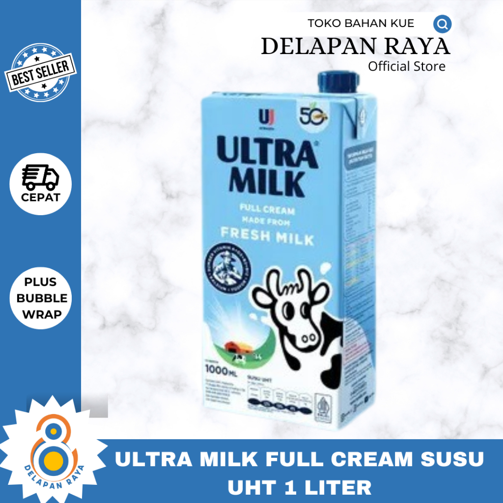 

ULTRA MILK FULL CREAM SUSU UHT 1 LITER -8Raya