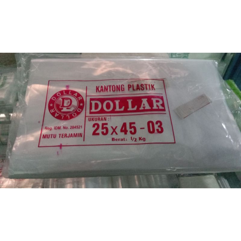 Dollar ukuran 25x45 03 1pack berat ½kg