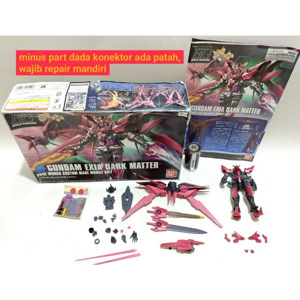 Bandai HGBF HG Exia dark matter 1/144 model kit robot high grade