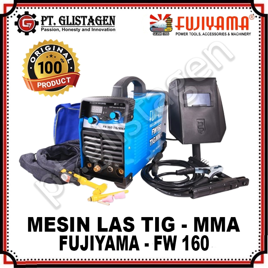 FUJIYAMA FW 160 TIG MMA Mesin Las Argon MMA Inverter Welding 160 A IGBT Travo Las TIG MMA Travo Las 