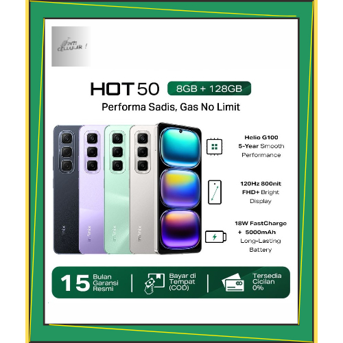 Infinix Hot 40i 8/256GB - Up to 16GB Extended RAM - Unisoc T606