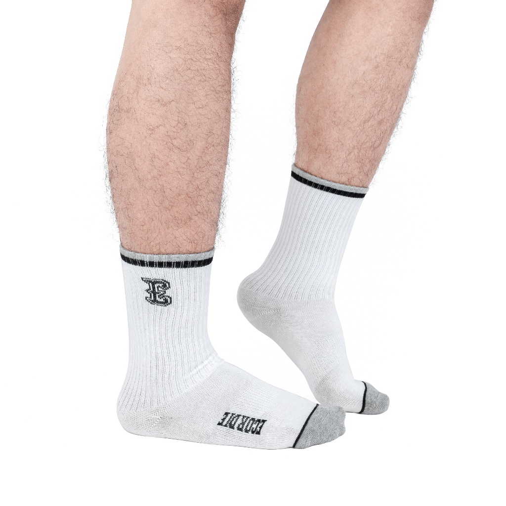 Ecordie " AUCTION-1 " socks Kaos kaki putih