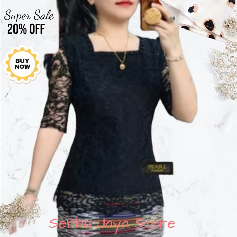 #Blus Kebaya Brokat Mewah Lengn Lurus//Model Kekinian Cantik Halus Lembut dan elegant/ Blouse Premiu