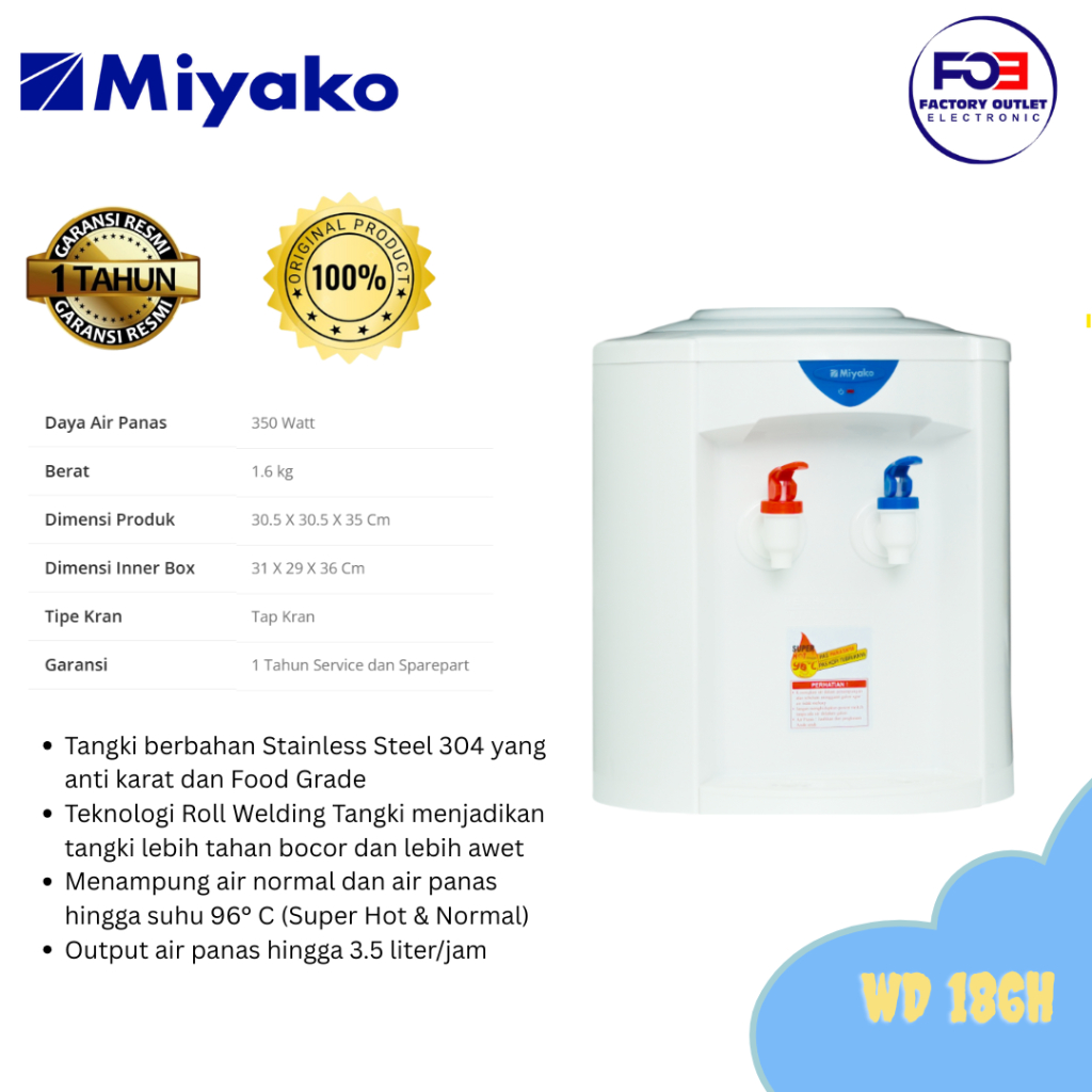 MIYAKO DISPENSER - WD 186H FOE MEDAN