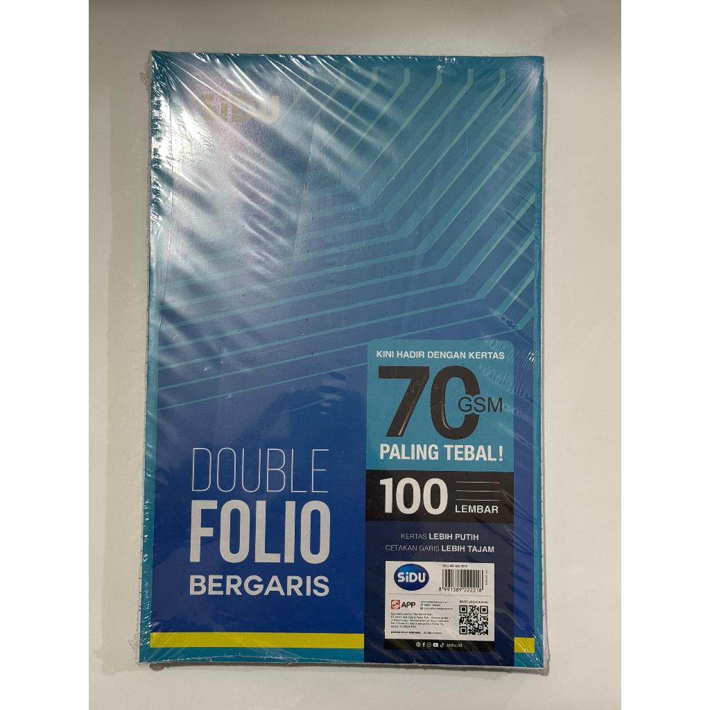 

[1BKS]KERTAS DOUBLE FOLIO BERGARIS SINAR DUNIA ISI 100LEMBAR