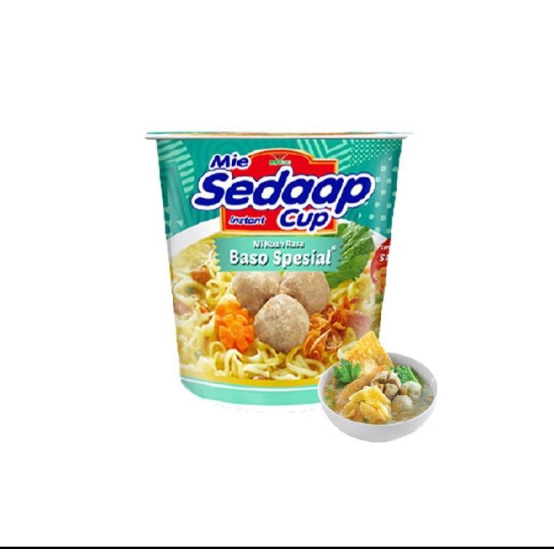 

SEDAAP CUP Mie Instan Cup Rasa Bakso Spesial 81g