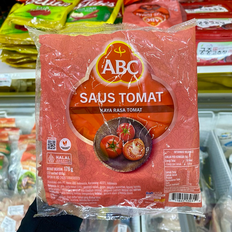 

Abc Saus Tomat 176gr Isi 22 Sachet