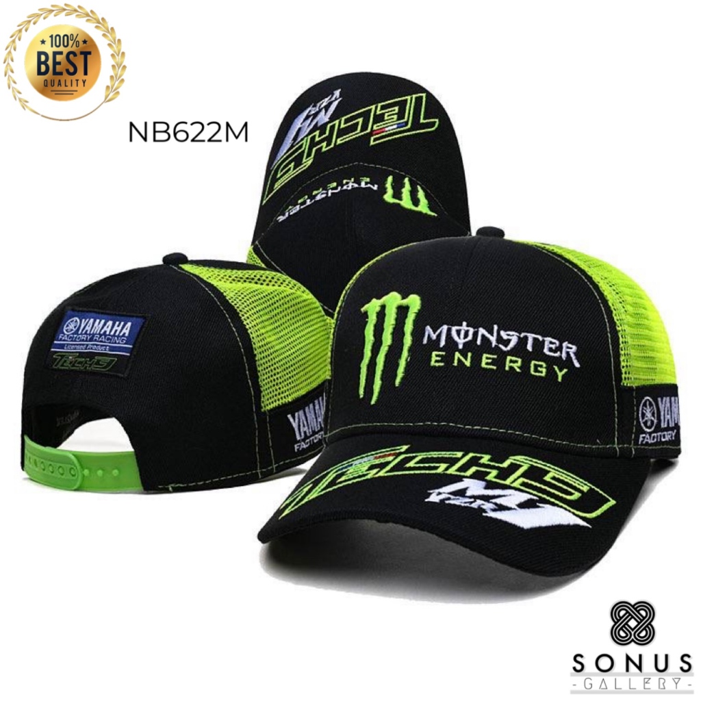 Topi trucker snapback racing balap big logo strap adjustable versi terbaru unisex - NB622