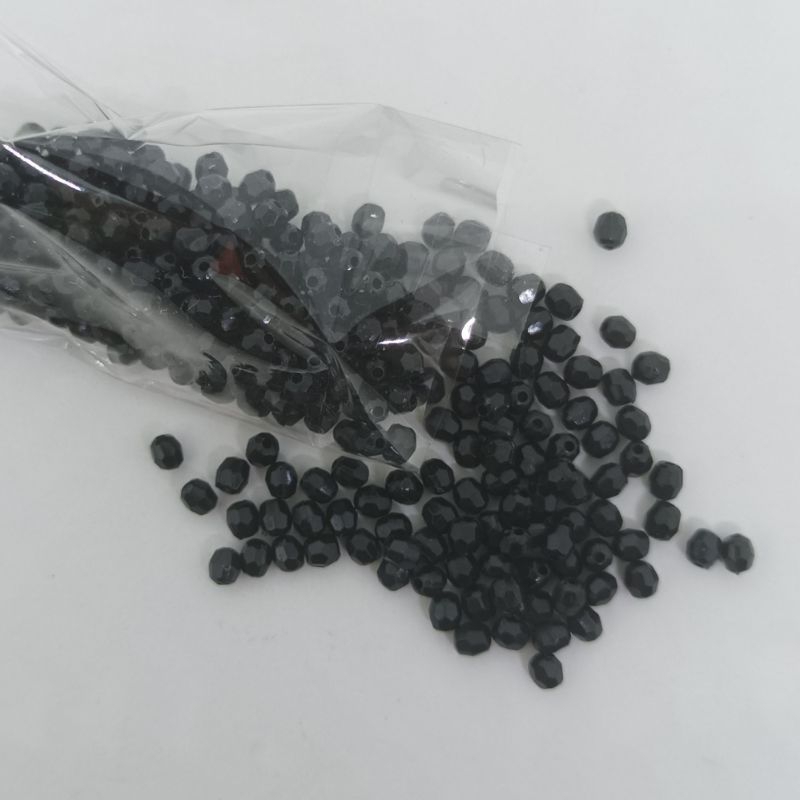 (BACA SBLM ORDER) Manik-manik hitam 4mm
