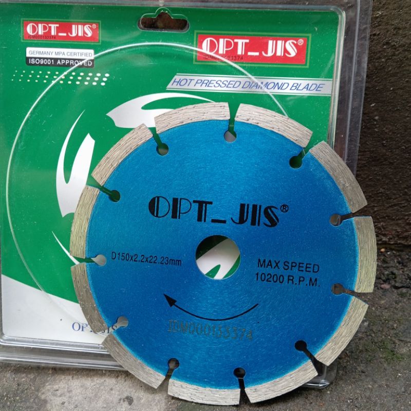 OPT JIS 5 Inch Mata Gerinda Potong Granit Diamond Blade